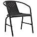 Set da Pranzo Giardino 5 Pezzi vitaXL Nero Rattan Polimerico - Foto miniatura 6