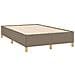 Letto a Molle con Materasso e LED Tortora 120x190 cm in Tessuto - Foto miniatura 6