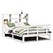 Letto Libreria senza Materasso Bianco 120x200 cm Legno di Pino - Foto miniatura 1
