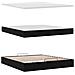 Struttura Letto Pouf con Materassi Nero 200x200 cm Velluto - Foto miniatura 7
