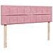 Struttura Letto Pouf con Materasso Rosa 160x200 cm in Velluto - Foto miniatura 8