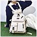 Zaino Casual Versatile Per Studenti - Grande Capacità, Spallacci Imbottiti Beige - Foto miniatura 4