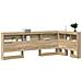Testata contenitore rovere sonoma 75 cm Legno multistrato - Foto miniatura 3