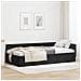 Cornice del letto ad angolo Altro con testiera Nero 90 x 190 cm - Foto miniatura 2