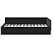 Cornice del letto ad angolo Altro con testiera Nero 90 x 190 cm - Foto miniatura 5