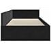 Cornice del letto ad angolo Altro con testiera Nero 90 x 190 cm - Foto miniatura 6