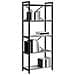 Libreria Grigio sonoma 60 x 30 x 153 cm Legno multistrato - Foto miniatura 3