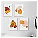 Set Di 4 Stampe Poster Con Collage Astratto Sahara Sahara Con Motivi Colorati Ispirati Al Deserto Cornice Nera A4 - Foto miniatura 1