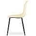 Sedia da scrivania moderna WAT color crema con gambe nere - Foto miniatura 3