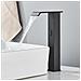 Rubinetto per lavabo da bagno, Blackswan, tipo M182, modello nero con bocca a cascata e sensore, misura 32 cm - Foto miniatura 4