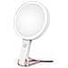 Specchio Per Trucco Con Luce Led E Supporto A C - Ingrandimento 10x Pink - Foto miniatura 1