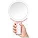 Specchio Per Trucco Con Luce Led E Supporto A C - Ingrandimento 10x Pink - Foto miniatura 2