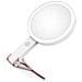 Specchio Per Trucco Con Luce Led E Supporto A C - Ingrandimento 10x Pink - Foto miniatura 3