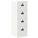 Armadio per File con cassetto 2 pcs Bianco 44 x 50 x 106.5 cm - Foto miniatura 1