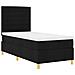 Letto a molle con materasso Nero 90 x 200 cm Tessuto - Foto miniatura 5