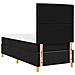 Letto a molle con materasso Nero 90 x 200 cm Tessuto - Foto miniatura 9