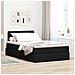 Letto con contenitore e LED con led Nero 120 x 200 cm Tessuto - Foto miniatura 2