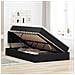 Letto con contenitore e LED con led Nero 120 x 200 cm Tessuto - Foto miniatura 4