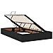 Letto con contenitore e LED con led Nero 120 x 200 cm Tessuto - Foto miniatura 7