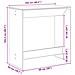 Tavolo da bar Rovere Nero 102 x 50 x 103,5 cm Legno multistrato - Foto miniatura 9