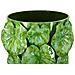 Vaso Drop Alto Verde Con Applicazioni Floreali In Rilievo - Foto miniatura 4