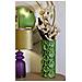 Vaso Drop Alto Verde Con Applicazioni Floreali In Rilievo - Foto miniatura 6
