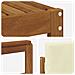 Set di divani da esterno con cuscino 8 pcs Naturale e Crema - Foto miniatura 6