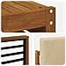 Set divani 5 pcs Naturale e Beige Legno di Acacia Massello - Foto miniatura 6