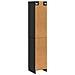 Set di armadi 2 pcs Nero 33 x 34,5 x 87 cm Legno ingegnerizzato - Foto miniatura 6