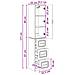 Set di armadi 2 pcs Nero 33 x 34,5 x 87 cm Legno ingegnerizzato - Foto miniatura 8