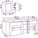 Struttura Letto Loft con Mobile con porta 3 pz Rovere Sonoma - Foto miniatura 7