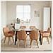 Sedie da pranzo girevoli 6 pcs Bouclé Beige 54 x 58 x 87 cm - Foto miniatura 2