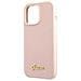 Guess Guhmp13llslmglp Iphone 13 Pro / 13 6,1 Rosa Chiaro /rosa Chiaro Custodia In Silicone Script Gold Logo Magsafe - Foto miniatura 5