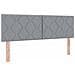 Letto con contenitore LED e materasso Grigio Chiaro - Foto miniatura 5