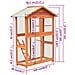Gabbia per Uccelli in Legno di Pino e Abete 125,5x59,5x164 cm - Foto miniatura 5