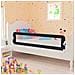Sponde Letto Di Sicurezza Bambini Grigio 150x42cm In Poliestere - Foto miniatura 1