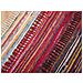 Tappeto Multicolore In Cotone Scuro Con Fronde - 140x200cm - Danca - Foto miniatura 3