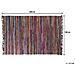 Tappeto Multicolore In Cotone Scuro Con Fronde - 140x200cm - Danca - Foto miniatura 5