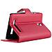 Custodia Compatibile Con Htc Desire 500 In Rosso Carminio - Coperchio Protettiva Con Chiusura Magnetica, Funzione Stand E Tasca Per Le Carte - Foto miniatura 4
