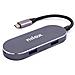 Mini Docking Station HDMI 3USB PD USB 3.2 Gen 1 (3.1 Gen 1) Type-C Argento - Foto miniatura 1