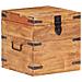 Baule 40x40x40 cm in Legno Massello di Acacia - Foto miniatura 1