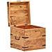 Baule 40x40x40 cm in Legno Massello di Acacia - Foto miniatura 2