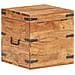 Baule 40x40x40 cm in Legno Massello di Acacia - Foto miniatura 5