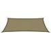 Parasole a Vela Oxford Rettangolare 3x6 m Beige - Foto miniatura 2