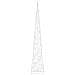 Cono Di Luce Led Decorativo Acrilico Blu 120 Cm - Foto miniatura 2