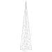 Cono Di Luce Led Decorativo Acrilico Blu 120 Cm - Foto miniatura 6