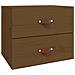 Comodino A Muro Marrone Miele 50x36x40 Cm - Foto miniatura 2