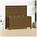 Contenitore Da Giardino Miele 121x55x64 Cm Legno Massello Pino - Foto miniatura 3