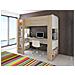 Letto A Soppalco Con Scrivania E Scomparti Integrati 90 X 200 Cm - Noah - Foto miniatura 6