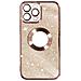 Cover Per Iphone 12 Pro Glitter Amovibile Silicone Gel Protecam Spark Rose Gold - Foto miniatura 1